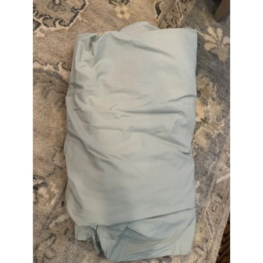 $220 PARACHUTE 100% Percale Cotton Duvet Cover Full/ QUEEN Sage Green NEW
